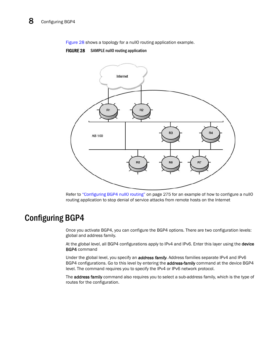 Configuring bgp4 | Brocade Virtual ADX Switch and Router Guide (Supporting ADX v03.1.00) User Manual | Page 220 / 374