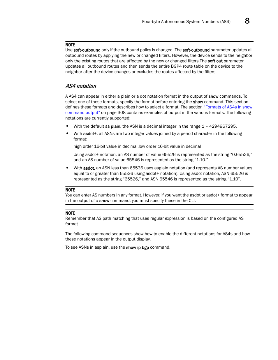 As4 notation | Brocade Virtual ADX Switch and Router Guide (Supporting ADX v03.1.00) User Manual | Page 231 / 374