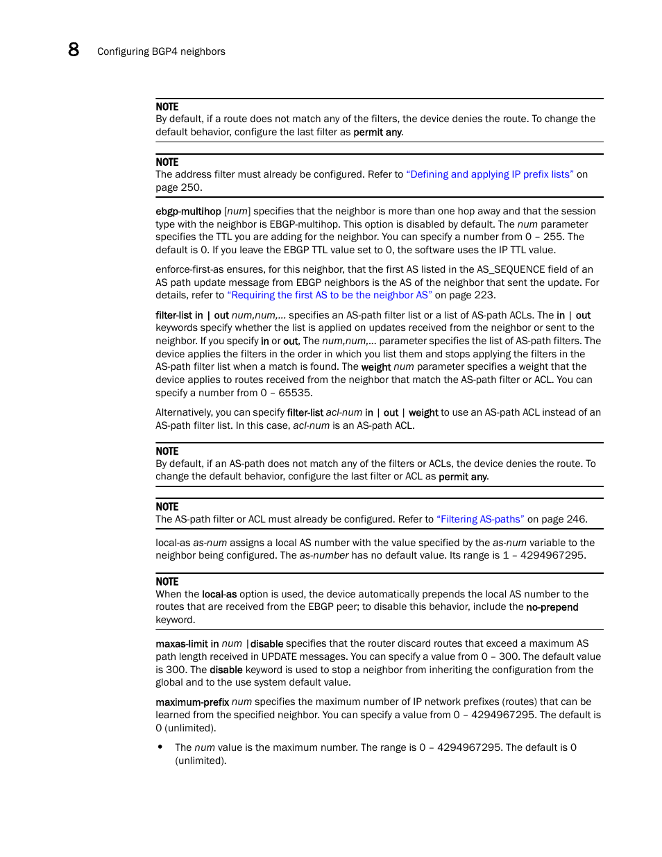 Brocade Virtual ADX Switch and Router Guide (Supporting ADX v03.1.00) User Manual | Page 244 / 374