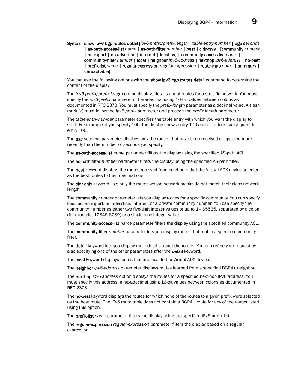 Brocade Virtual ADX Switch and Router Guide (Supporting ADX v03.1.00) User Manual | Page 339 / 374
