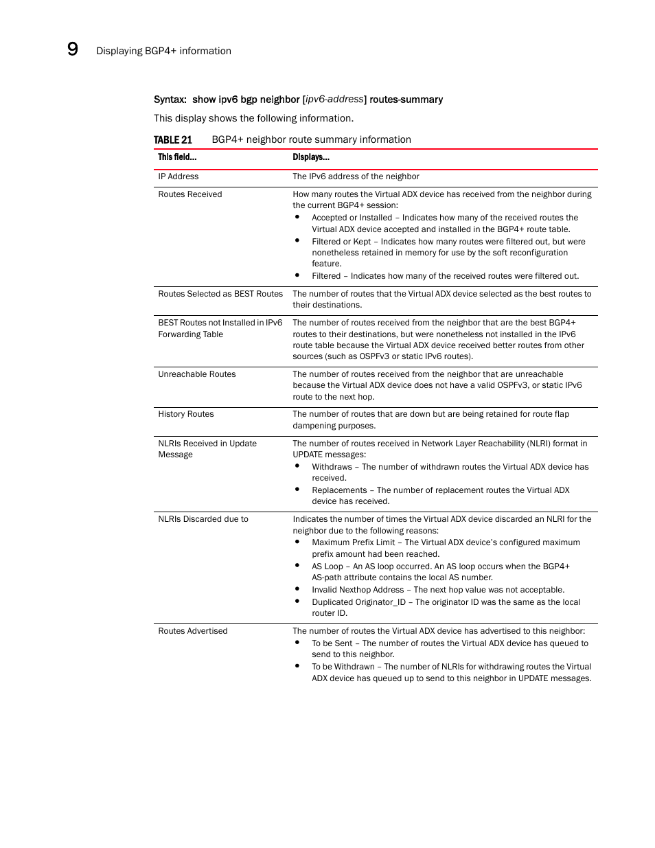 Brocade Virtual ADX Switch and Router Guide (Supporting ADX v03.1.00) User Manual | Page 370 / 374