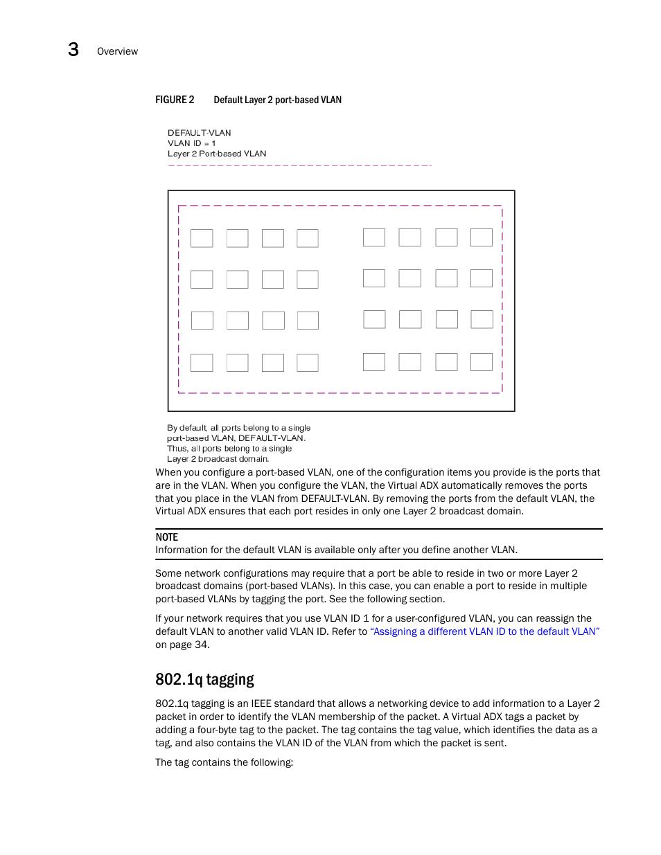 1q tagging | Brocade Virtual ADX Switch and Router Guide (Supporting ADX v03.1.00) User Manual | Page 40 / 374