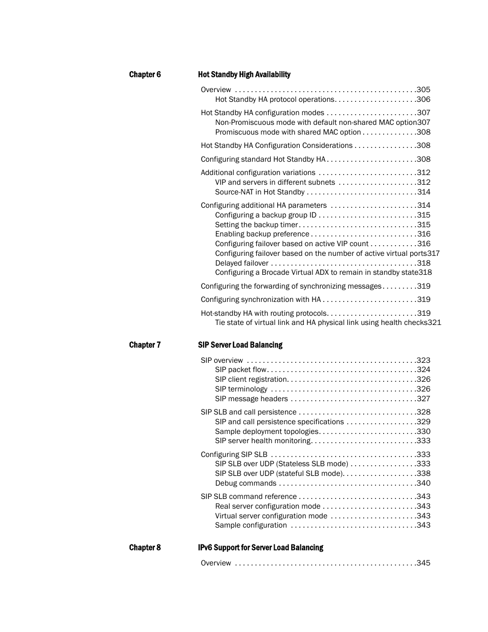 Brocade Virtual ADX Server Load Balancing Guide (Supporting ADX v03.1.00) User Manual | Page 10 / 408