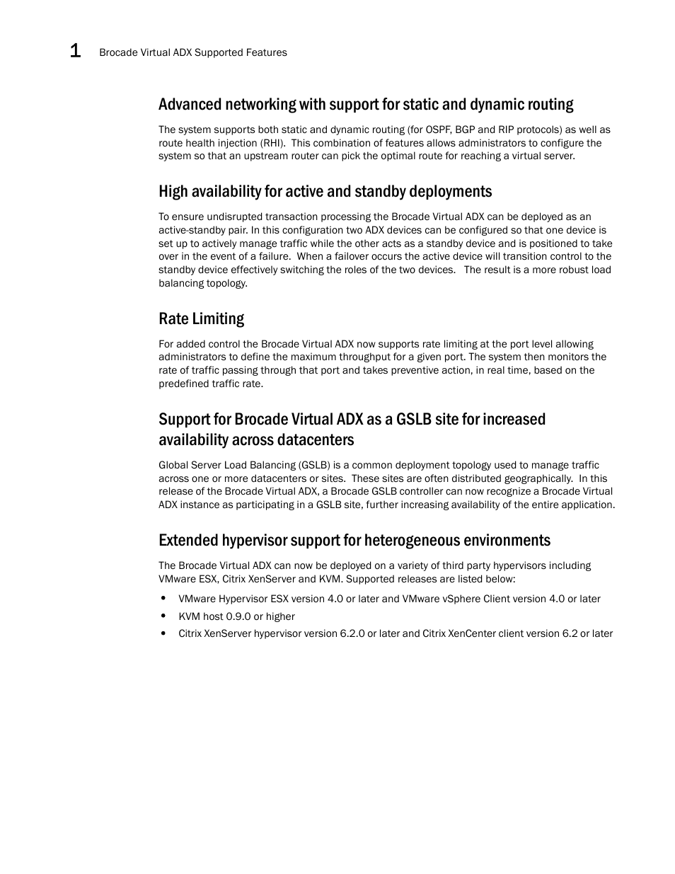 Rate limiting | Brocade Virtual ADX Server Load Balancing Guide (Supporting ADX v03.1.00) User Manual | Page 18 / 408