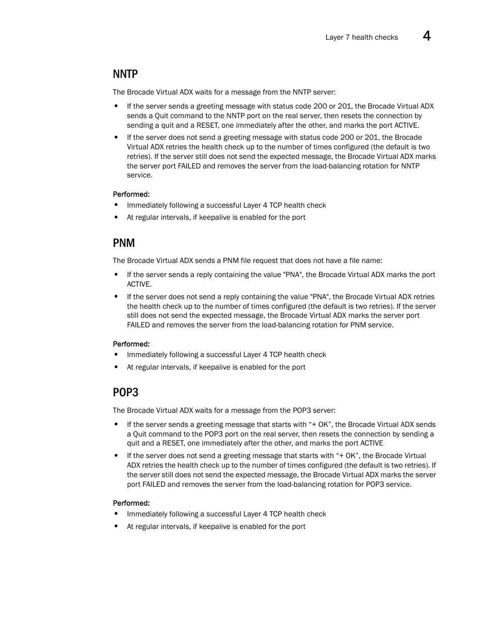 Nntp, Pop3 | Brocade Virtual ADX Server Load Balancing Guide (Supporting ADX v03.1.00) User Manual | Page 189 / 408