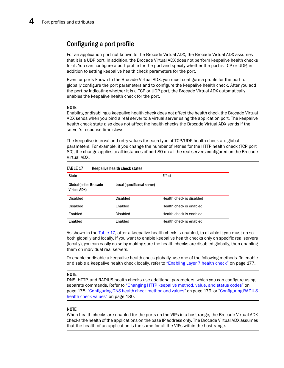 Configuring a port profile, Configuring a port, Profile | Brocade Virtual ADX Server Load Balancing Guide (Supporting ADX v03.1.00) User Manual | Page 204 / 408