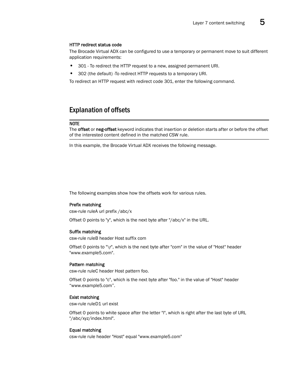 Explanation of offsets | Brocade Virtual ADX Server Load Balancing Guide (Supporting ADX v03.1.00) User Manual | Page 281 / 408