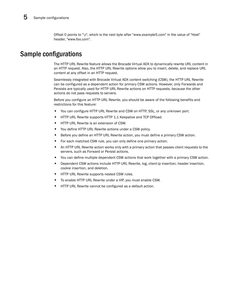 Sample configurations | Brocade Virtual ADX Server Load Balancing Guide (Supporting ADX v03.1.00) User Manual | Page 282 / 408