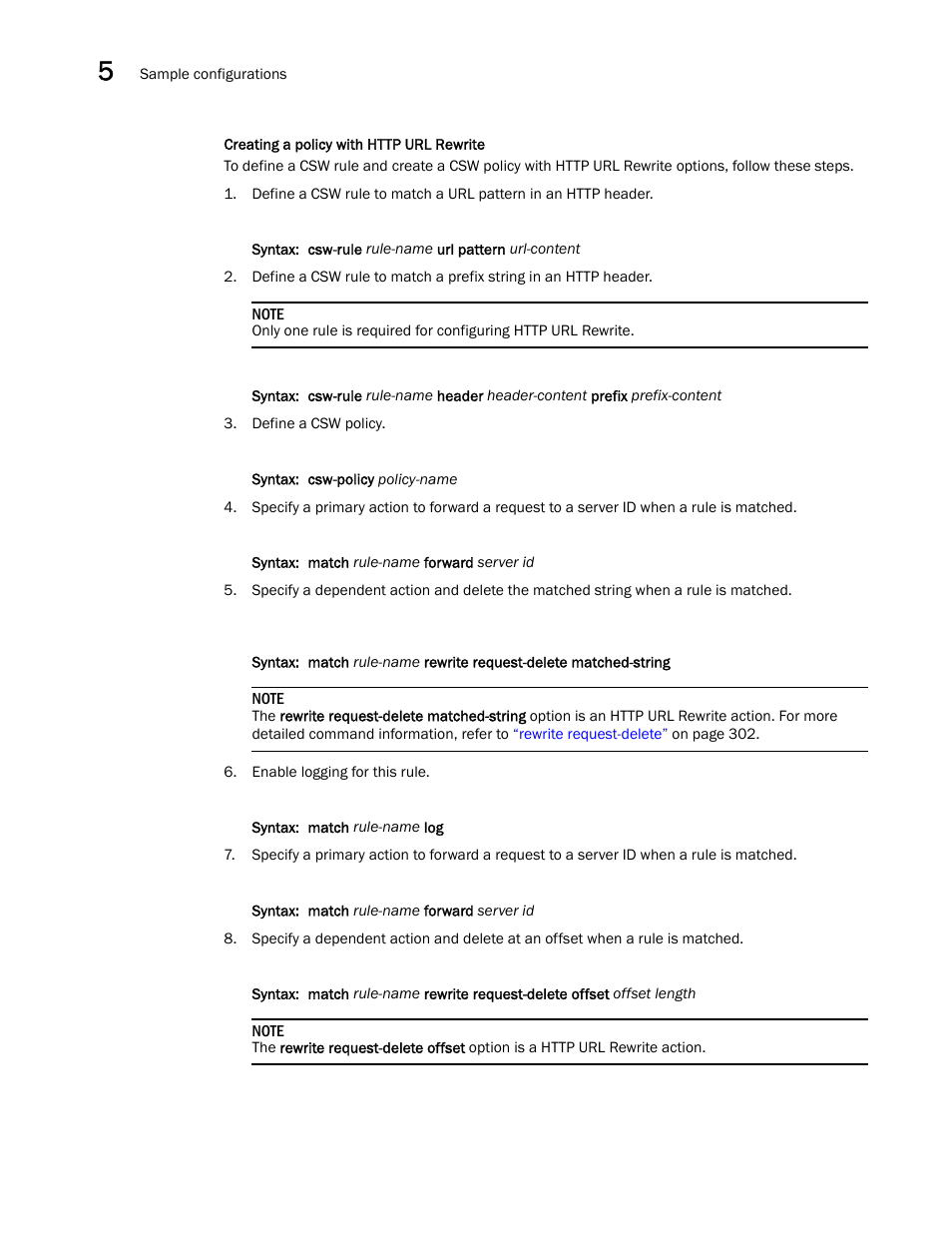 Creating a policy with http url rewrite | Brocade Virtual ADX Server Load Balancing Guide (Supporting ADX v03.1.00) User Manual | Page 284 / 408