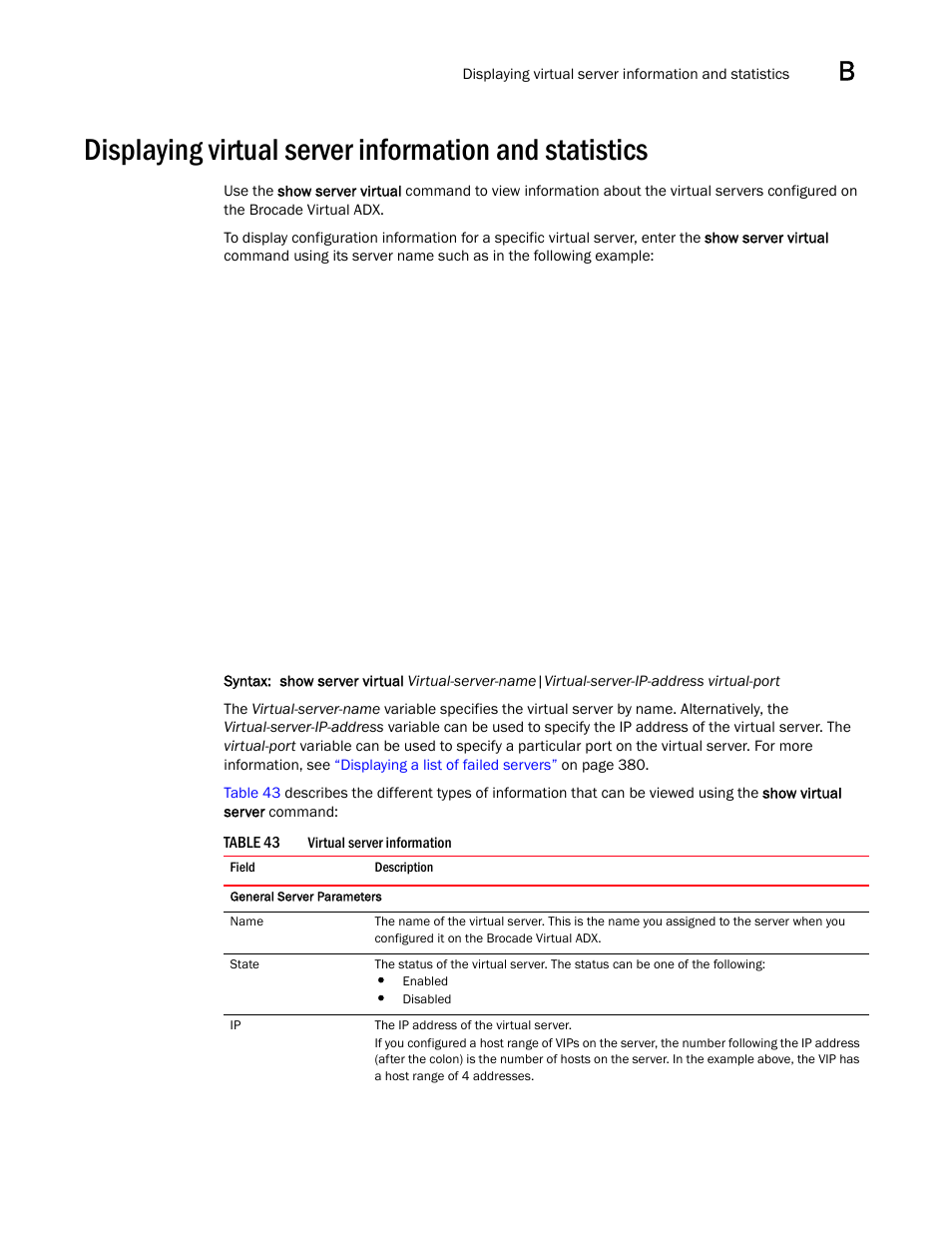 Brocade Virtual ADX Server Load Balancing Guide (Supporting ADX v03.1.00) User Manual | Page 393 / 408