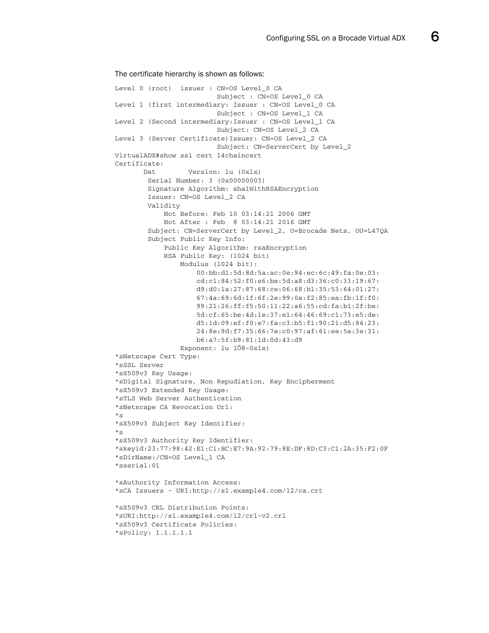 Brocade Virtual ADX Security Guide (Supporting ADX v03.1.00) User Manual | Page 131 / 180
