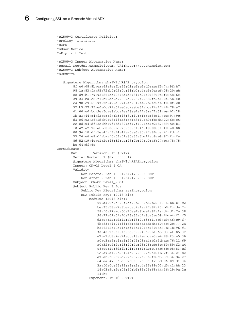 Brocade Virtual ADX Security Guide (Supporting ADX v03.1.00) User Manual | Page 132 / 180