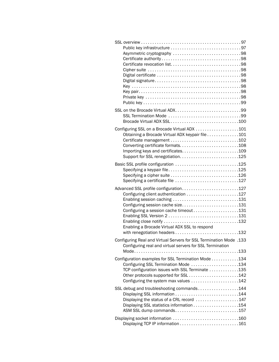 Brocade Virtual ADX Security Guide (Supporting ADX v03.1.00) User Manual | Page 6 / 180