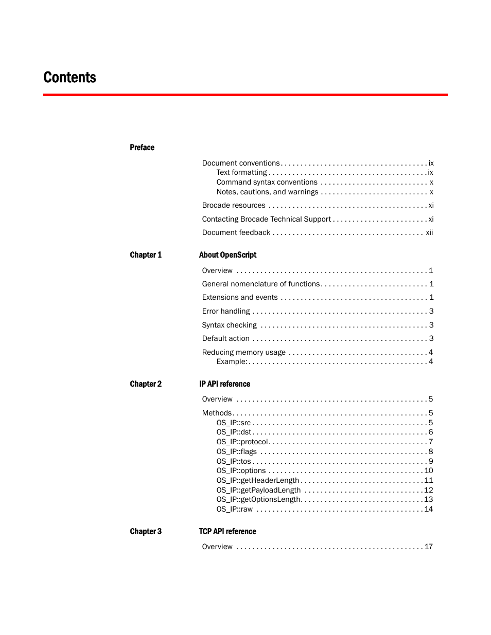 Brocade Virtual ADX OpenScript API Guide (Supporting ADX v03.1.00) User Manual | Page 3 / 132