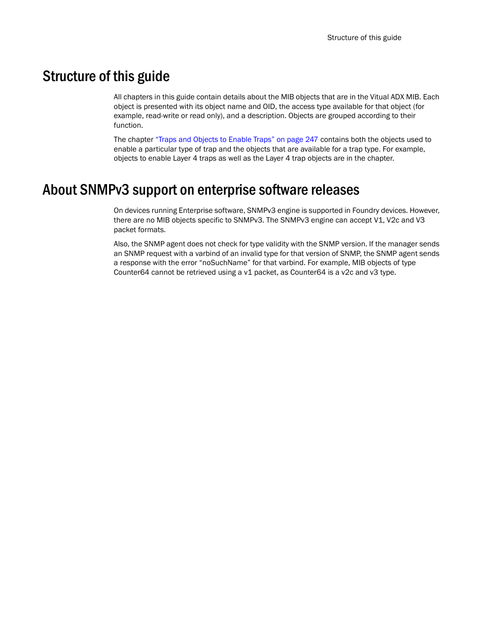 Structure of this guide | Brocade Virtual ADX MIB Reference (Supporting ADX v03.1.00) User Manual | Page 15 / 288