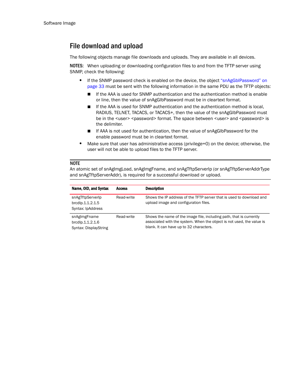 File download and upload | Brocade Virtual ADX MIB Reference (Supporting ADX v03.1.00) User Manual | Page 28 / 288