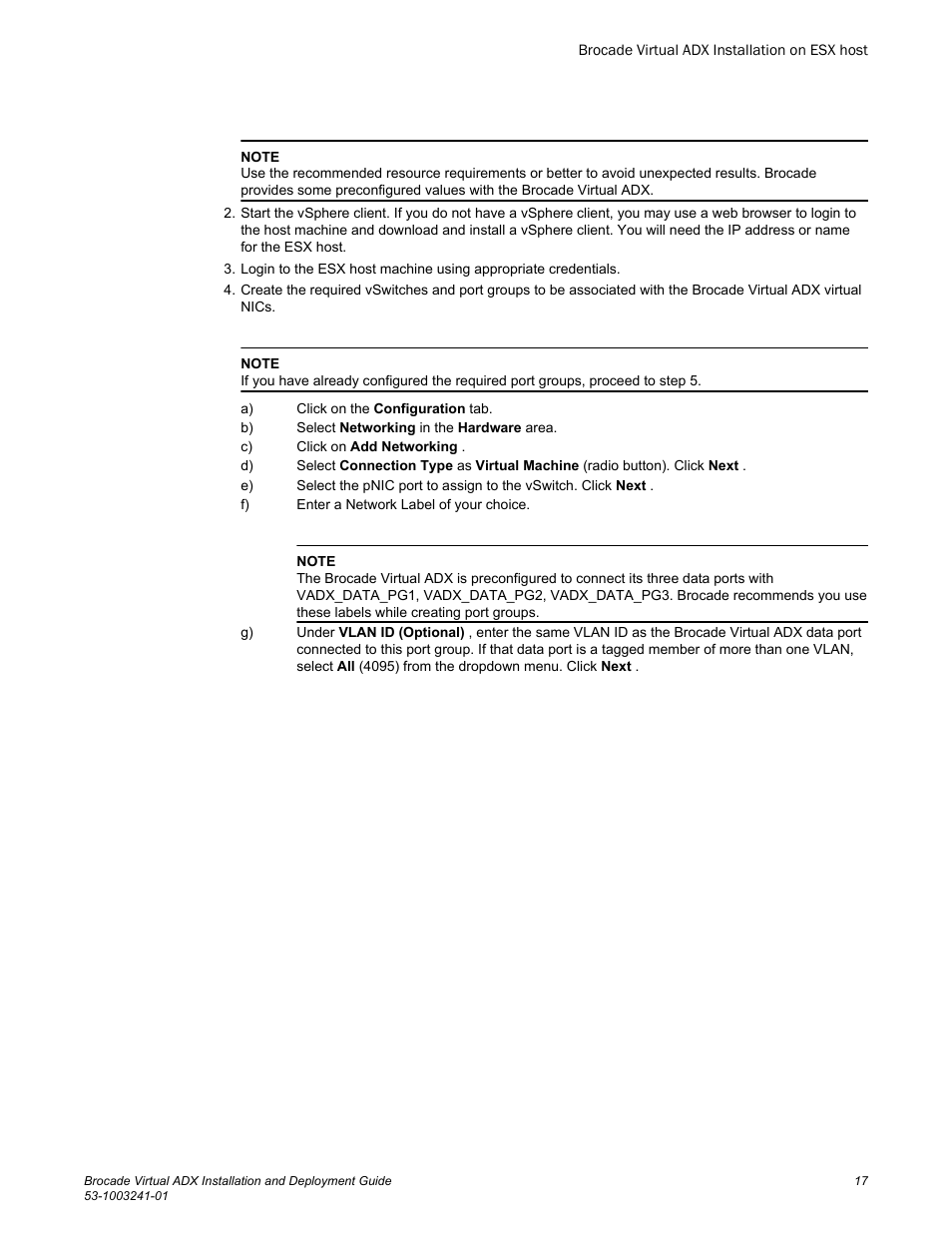 Brocade Virtual ADX Installation and Deployment Guide (Supporting ADX v03.1.00) User Manual | Page 17 / 78