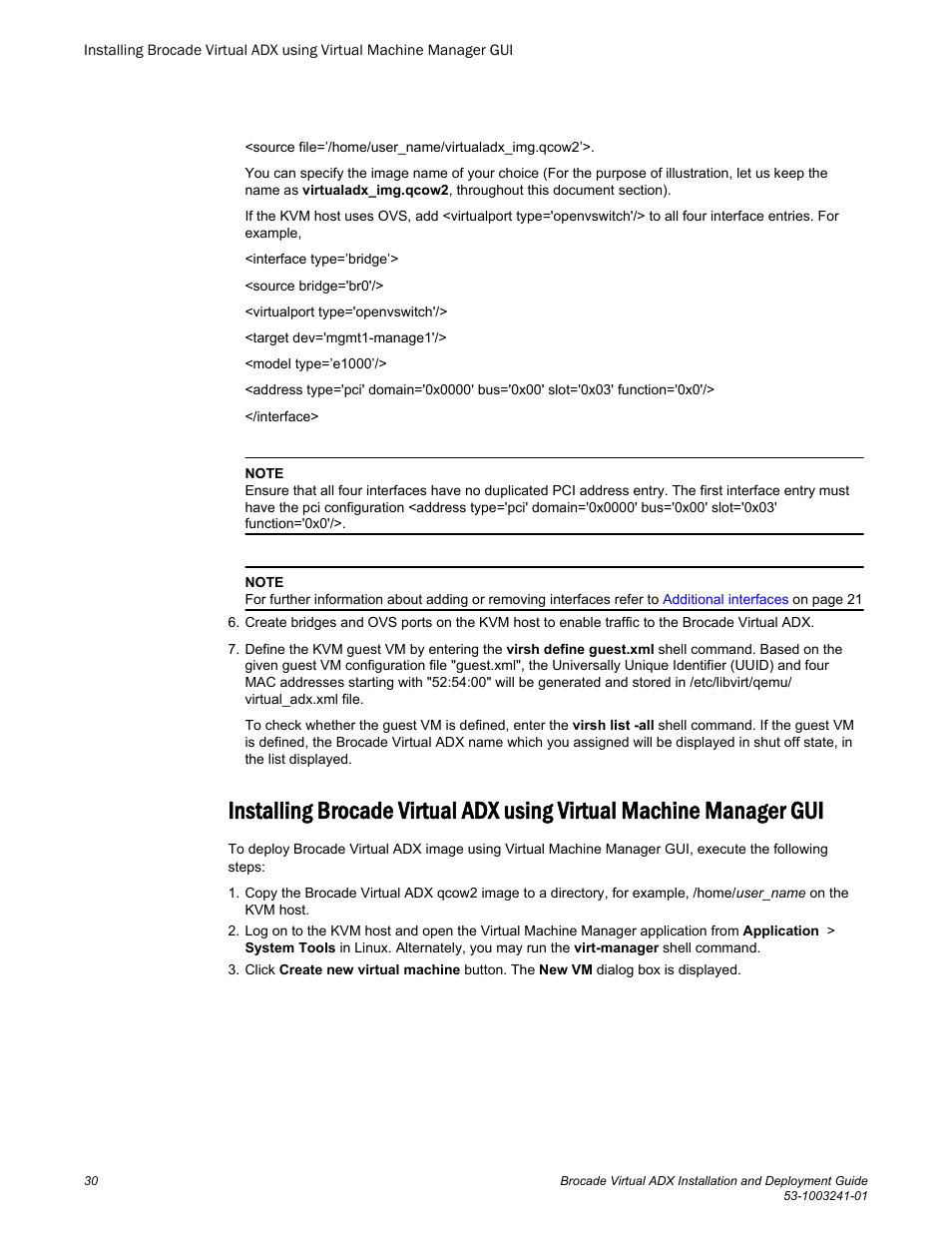 Brocade Virtual ADX Installation and Deployment Guide (Supporting ADX v03.1.00) User Manual | Page 30 / 78