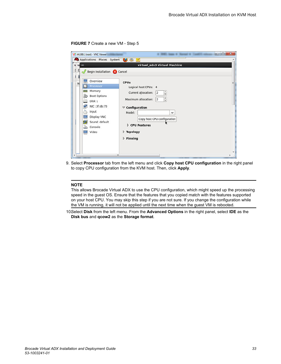Brocade Virtual ADX Installation and Deployment Guide (Supporting ADX v03.1.00) User Manual | Page 33 / 78