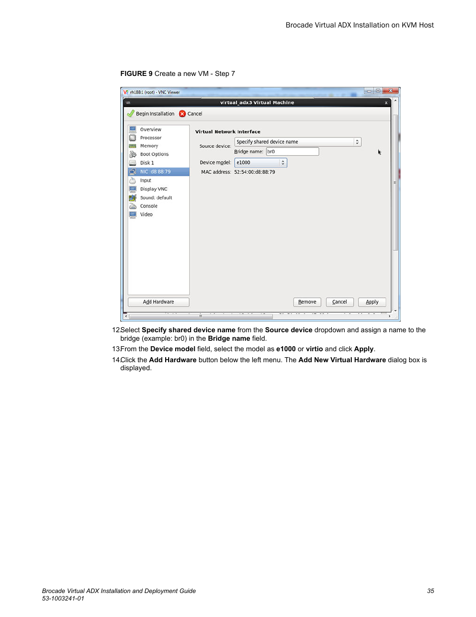 Brocade Virtual ADX Installation and Deployment Guide (Supporting ADX v03.1.00) User Manual | Page 35 / 78