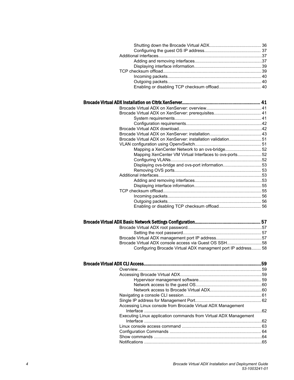 Brocade Virtual ADX Installation and Deployment Guide (Supporting ADX v03.1.00) User Manual | Page 4 / 78