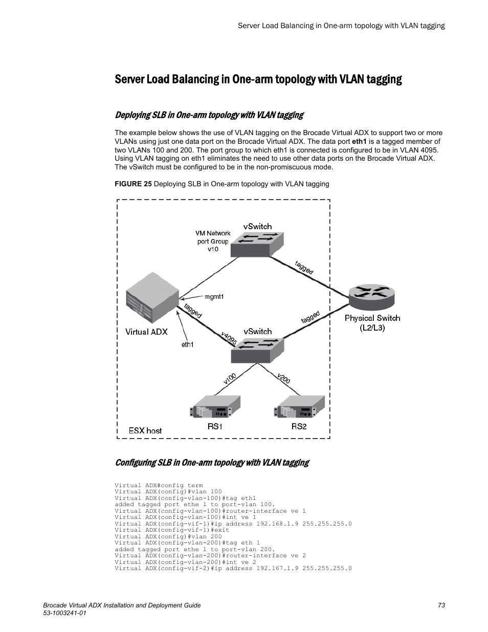 Brocade Virtual ADX Installation and Deployment Guide (Supporting ADX v03.1.00) User Manual | Page 73 / 78