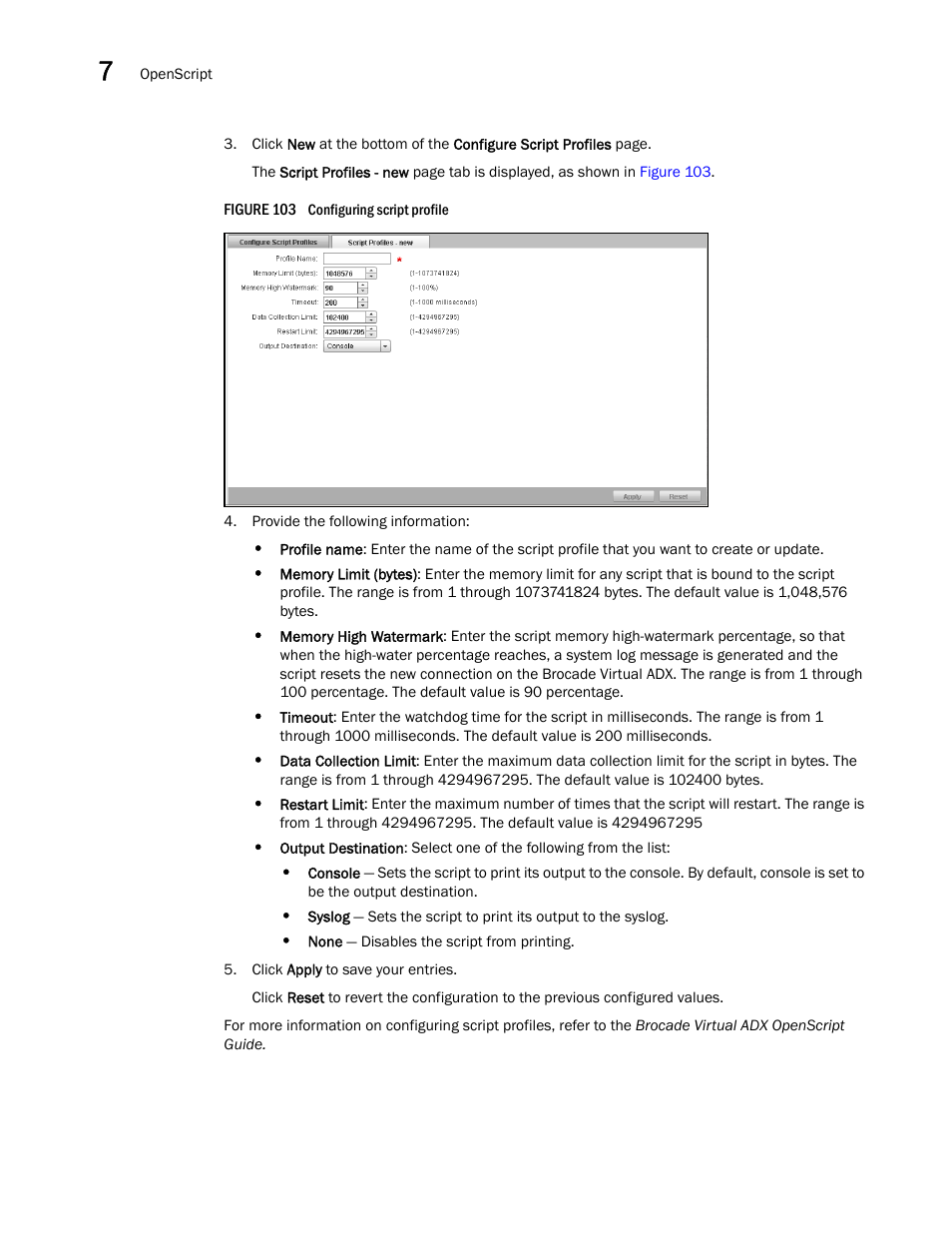 Brocade Virtual ADX Graphical User Interface Guide (Supporting ADX v03.1.00) User Manual | Page 142 / 330