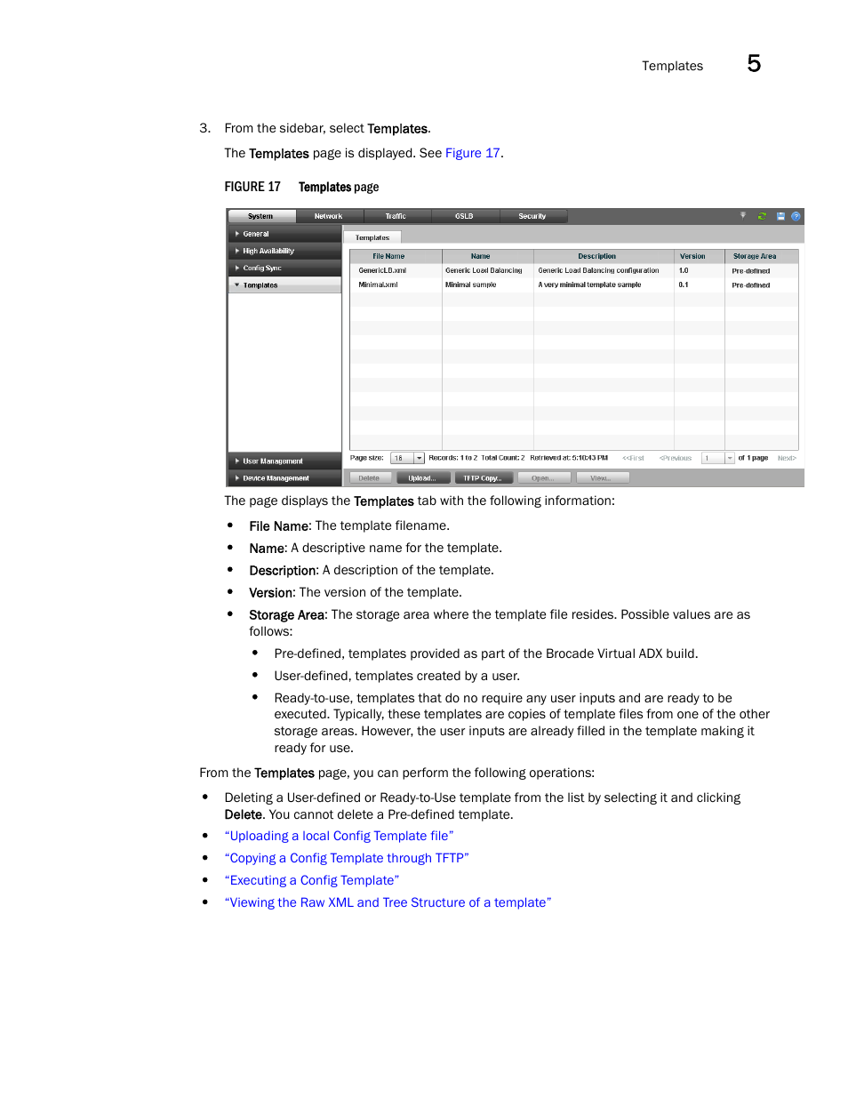 Brocade Virtual ADX Graphical User Interface Guide (Supporting ADX v03.1.00) User Manual | Page 39 / 330