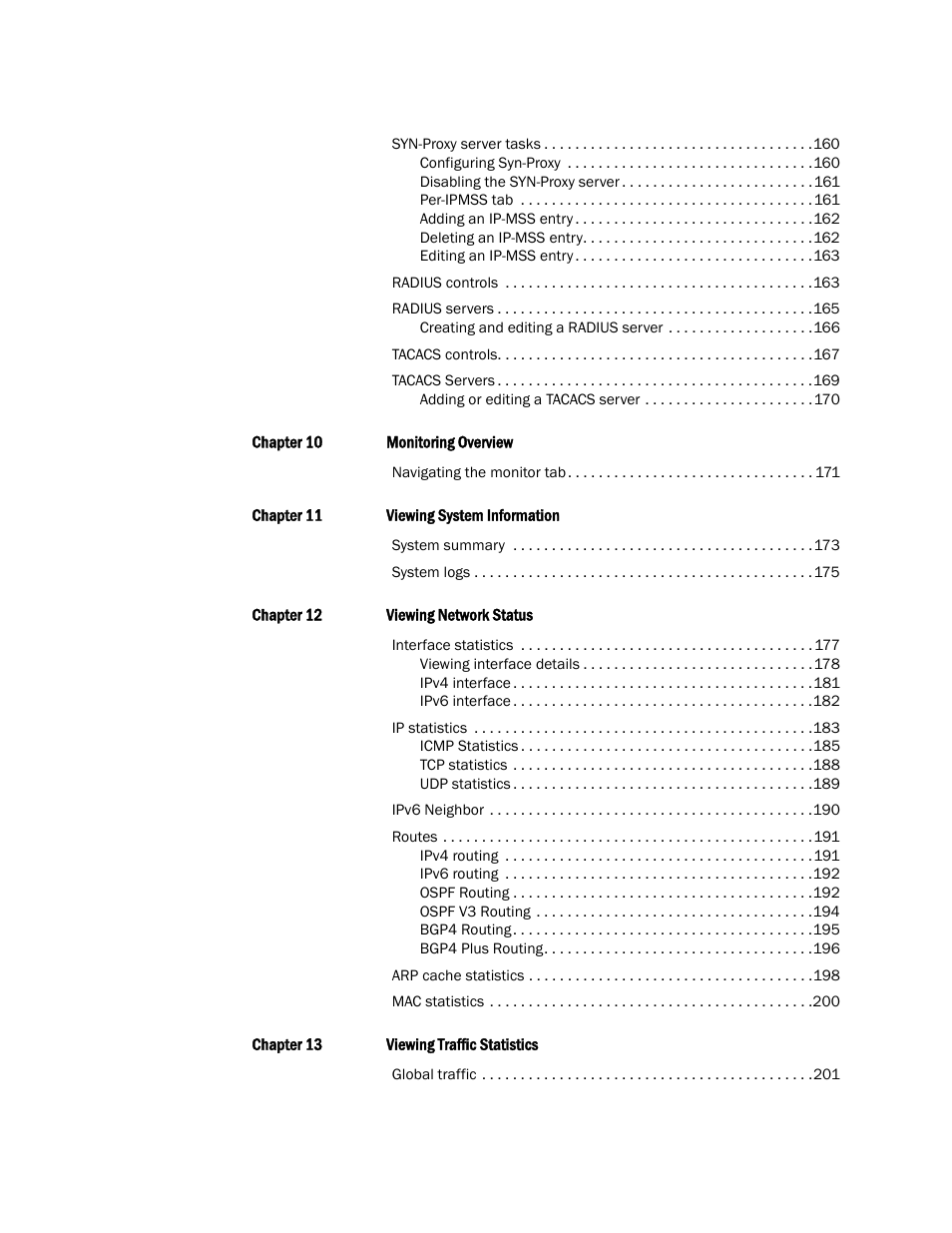 Brocade Virtual ADX Graphical User Interface Guide (Supporting ADX v03.1.00) User Manual | Page 6 / 330