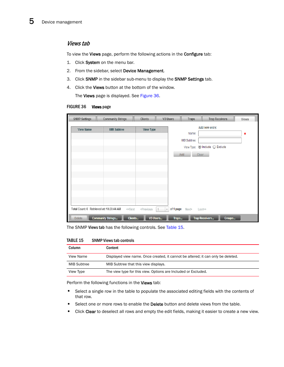 Views tab | Brocade Virtual ADX Graphical User Interface Guide (Supporting ADX v03.1.00) User Manual | Page 60 / 330