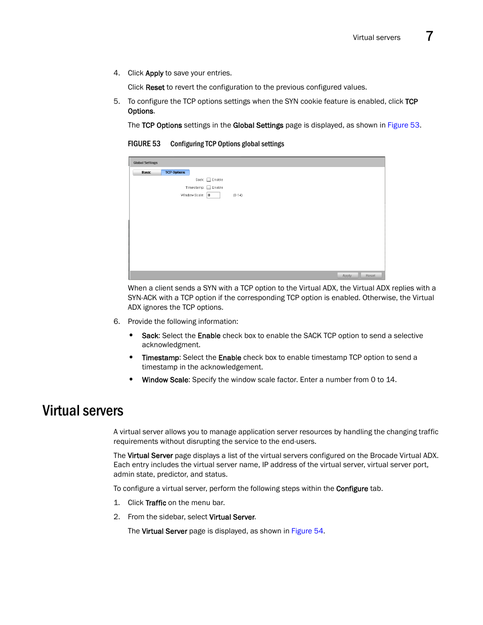 Virtual servers | Brocade Virtual ADX Graphical User Interface Guide (Supporting ADX v03.1.00) User Manual | Page 79 / 330