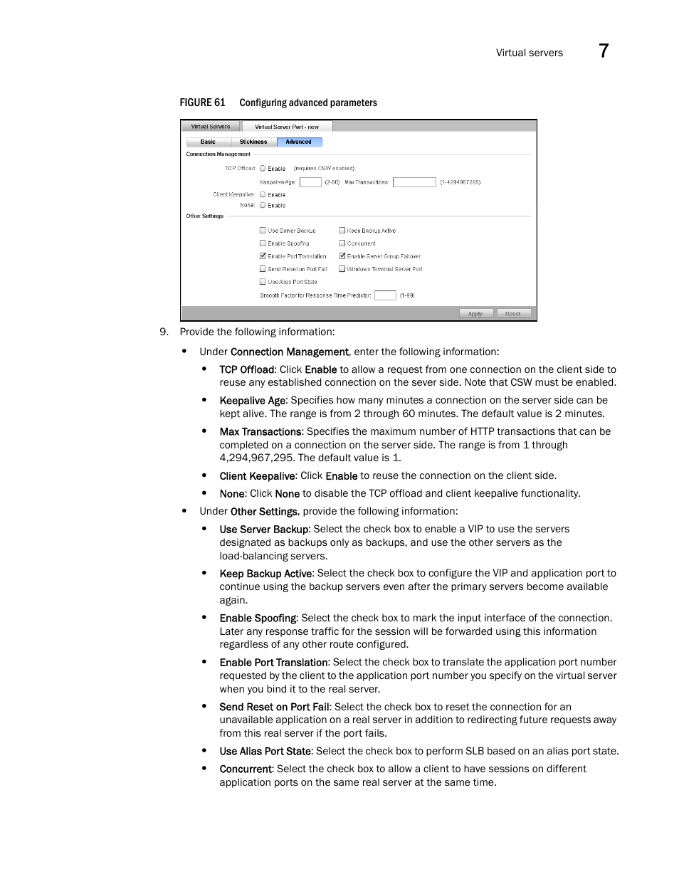 Brocade Virtual ADX Graphical User Interface Guide (Supporting ADX v03.1.00) User Manual | Page 87 / 330