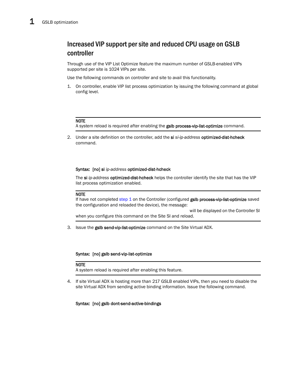 Brocade Virtual ADX Global Server Load Balancing Guide (Supporting ADX v03.1.00) User Manual | Page 112 / 198