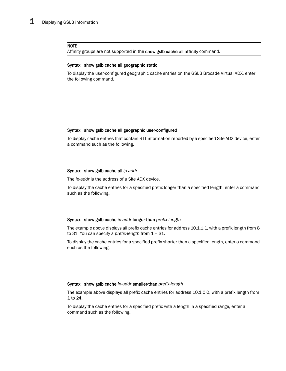 Brocade Virtual ADX Global Server Load Balancing Guide (Supporting ADX v03.1.00) User Manual | Page 134 / 198