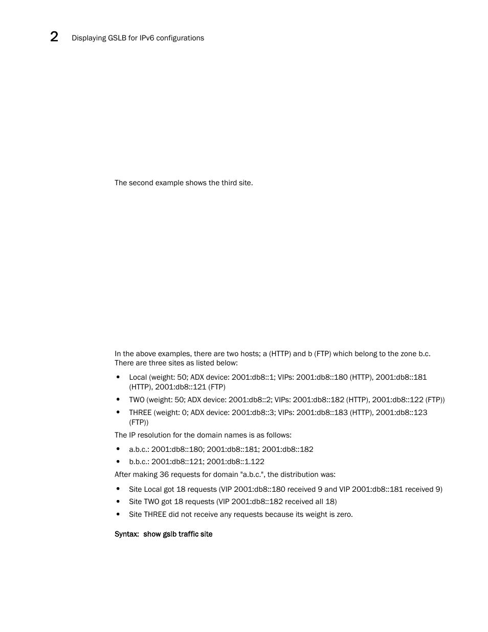 Brocade Virtual ADX Global Server Load Balancing Guide (Supporting ADX v03.1.00) User Manual | Page 178 / 198