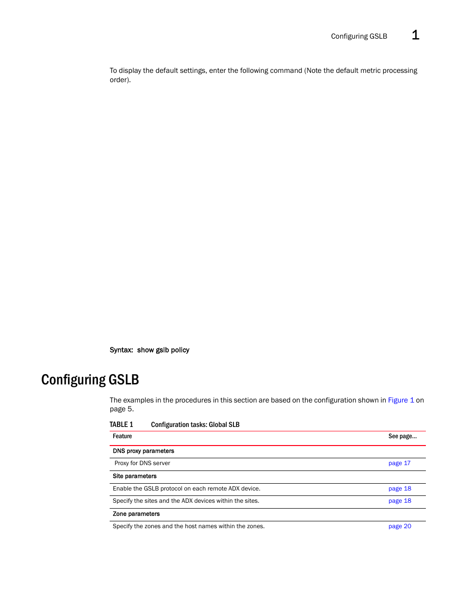 Configuring gslb | Brocade Virtual ADX Global Server Load Balancing Guide (Supporting ADX v03.1.00) User Manual | Page 25 / 198