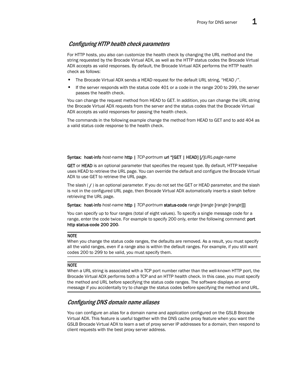 Configuring dns domain name aliases | Brocade Virtual ADX Global Server Load Balancing Guide (Supporting ADX v03.1.00) User Manual | Page 33 / 198