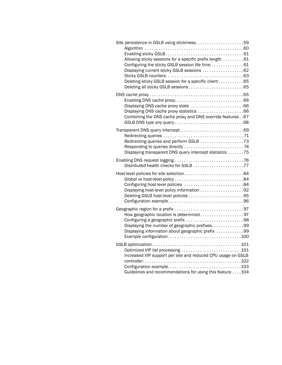 Brocade Virtual ADX Global Server Load Balancing Guide (Supporting ADX v03.1.00) User Manual | Page 4 / 198