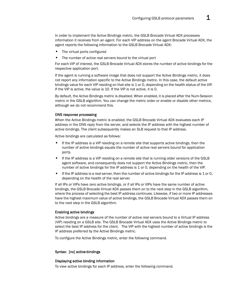 Brocade Virtual ADX Global Server Load Balancing Guide (Supporting ADX v03.1.00) User Manual | Page 55 / 198