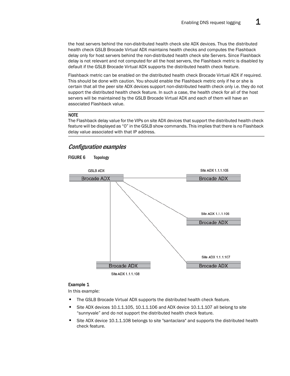 Configuration examples | Brocade Virtual ADX Global Server Load Balancing Guide (Supporting ADX v03.1.00) User Manual | Page 91 / 198