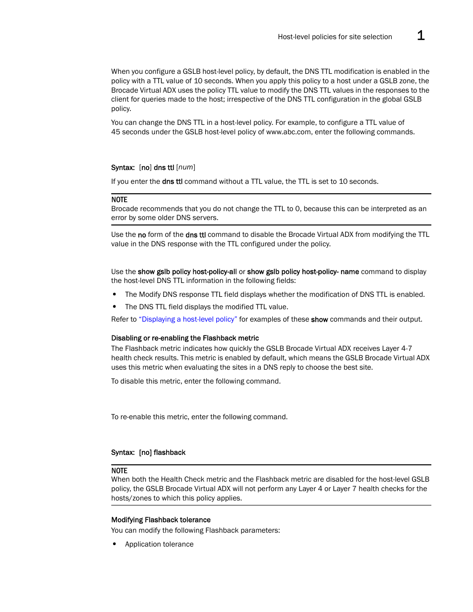 Brocade Virtual ADX Global Server Load Balancing Guide (Supporting ADX v03.1.00) User Manual | Page 97 / 198