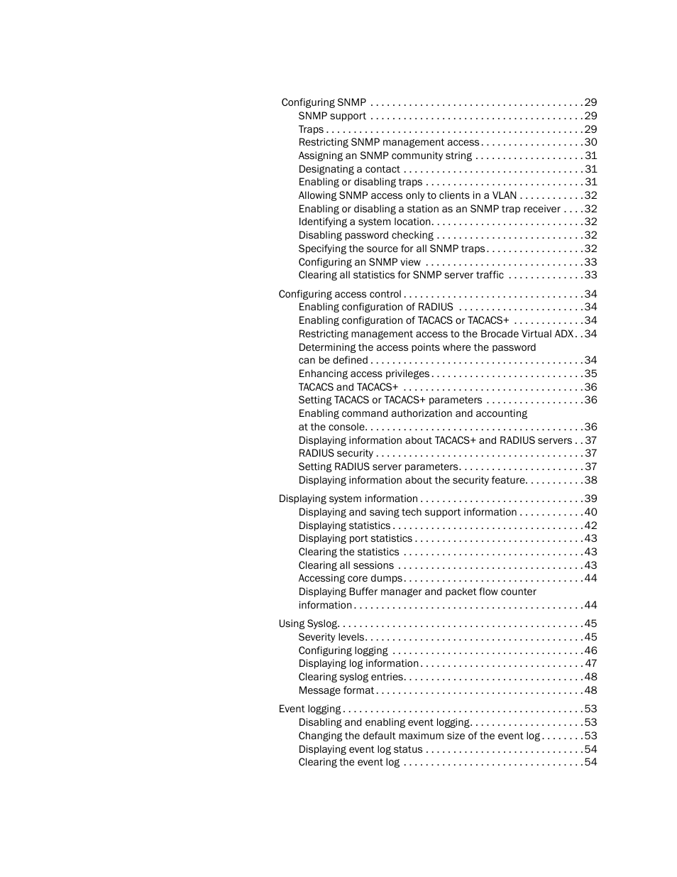 Brocade Virtual ADX Administration Guide (Supporting ADX v03.1.00) User Manual | Page 5 / 142