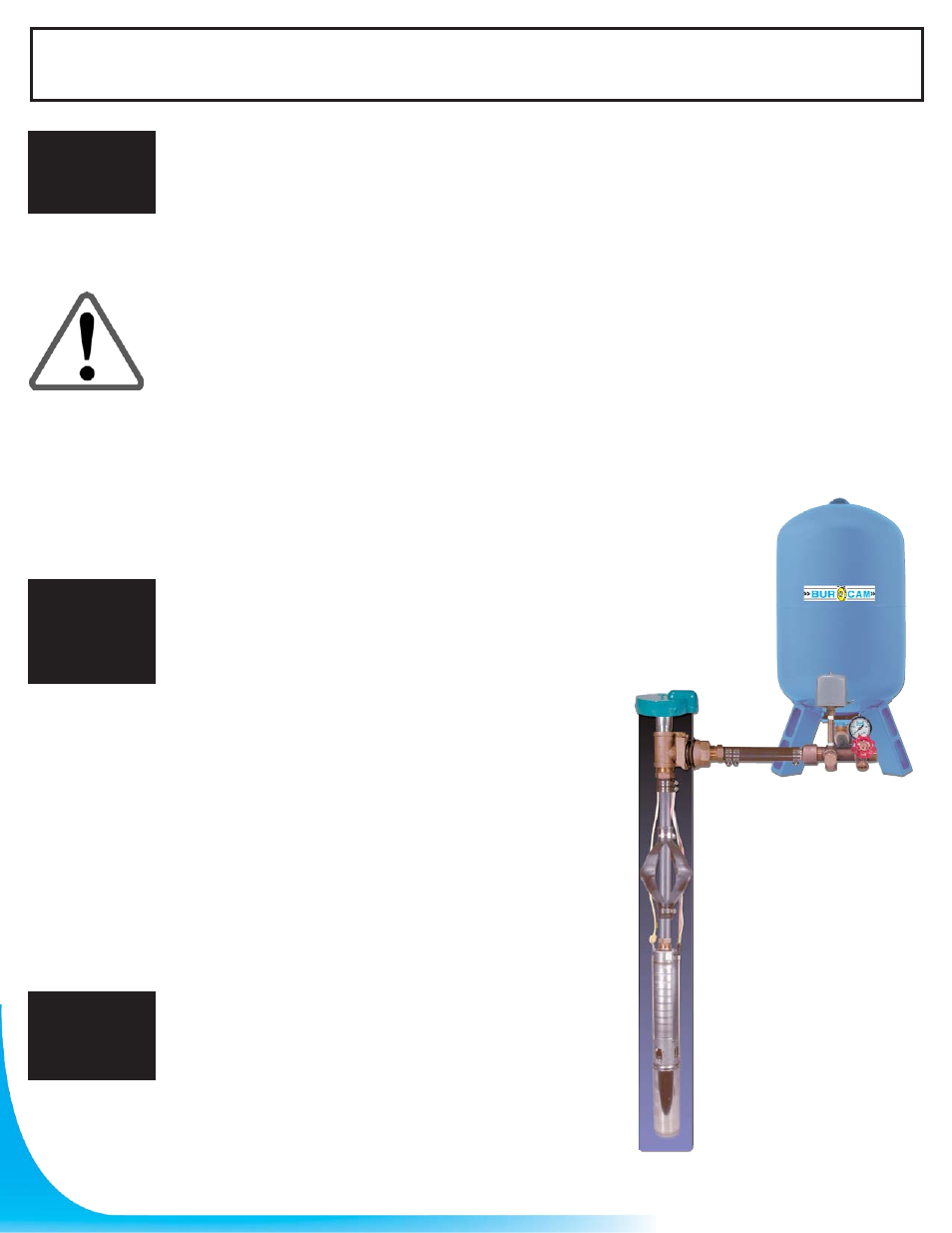 Air pressure tank installation, Step 10, Step 11 | Burcam 105 Series Submersible Deep Well Pumps or SUB-PACS v.2 User Manual | Page 8 / 12