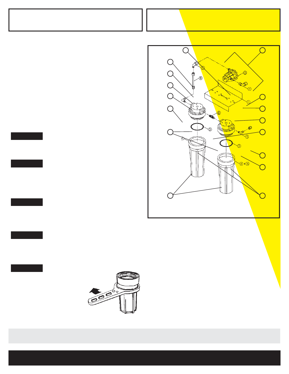 Filter replacement, Bur-cam pumps | Burcam 700310 WATER FILTRATION SYSTEM WITH REMINDER User Manual | Page 5 / 6