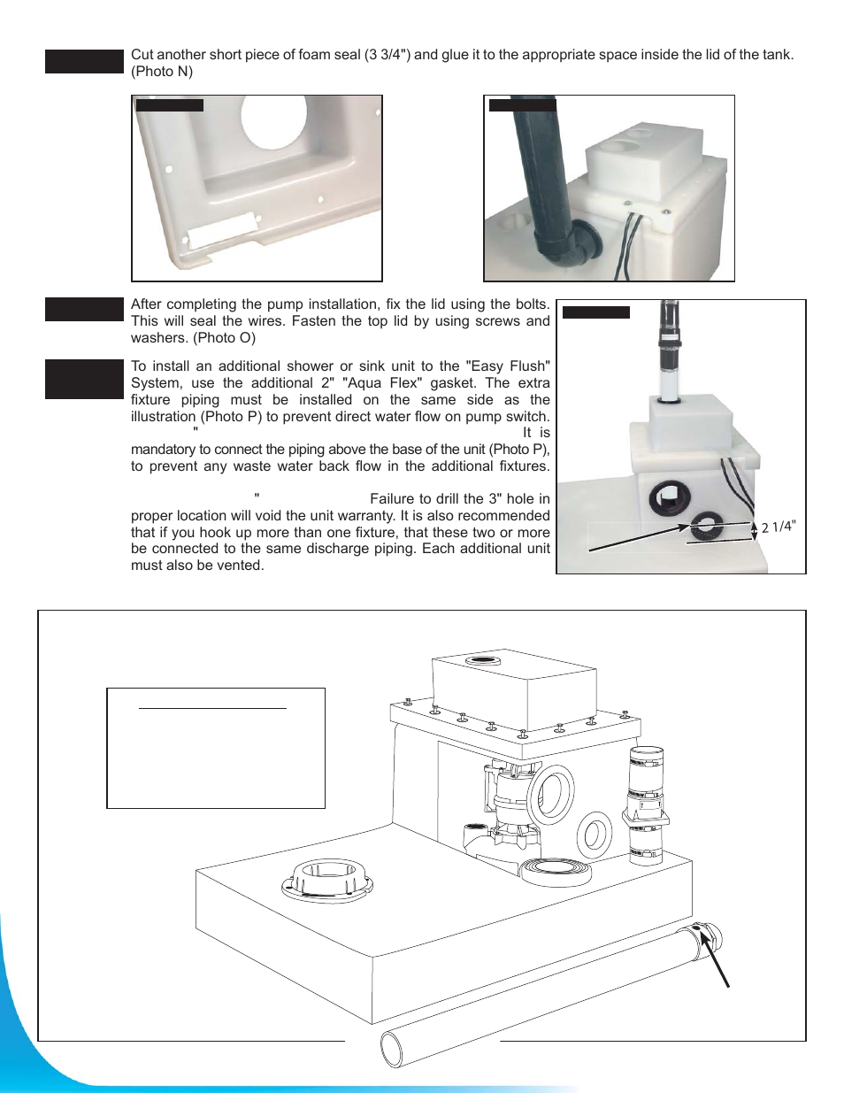 Easy flush measurements | Burcam 450475 EASYFLUSH TOILET SYSTEM 1/2HP 115V User Manual | Page 6 / 12