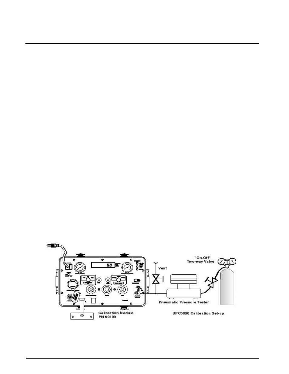 0 calibration, 1 pneumatic calibration set-up, 2 instrument calibration set-up | Condec UPC5010 User Manual | Page 11 / 55