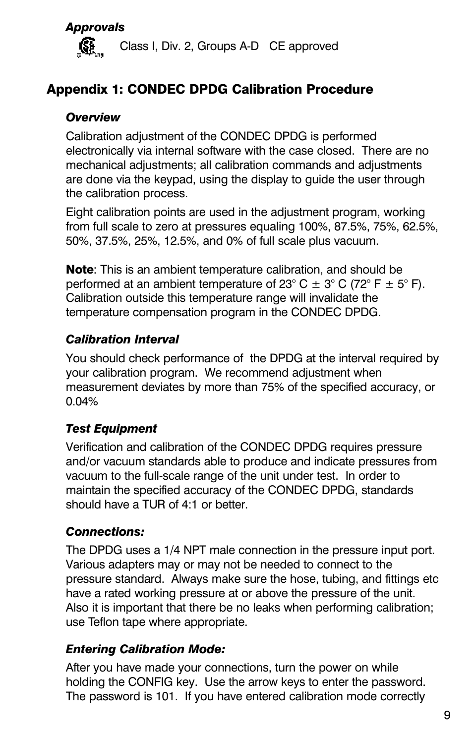 Condec DPDG User Manual | Page 10 / 19