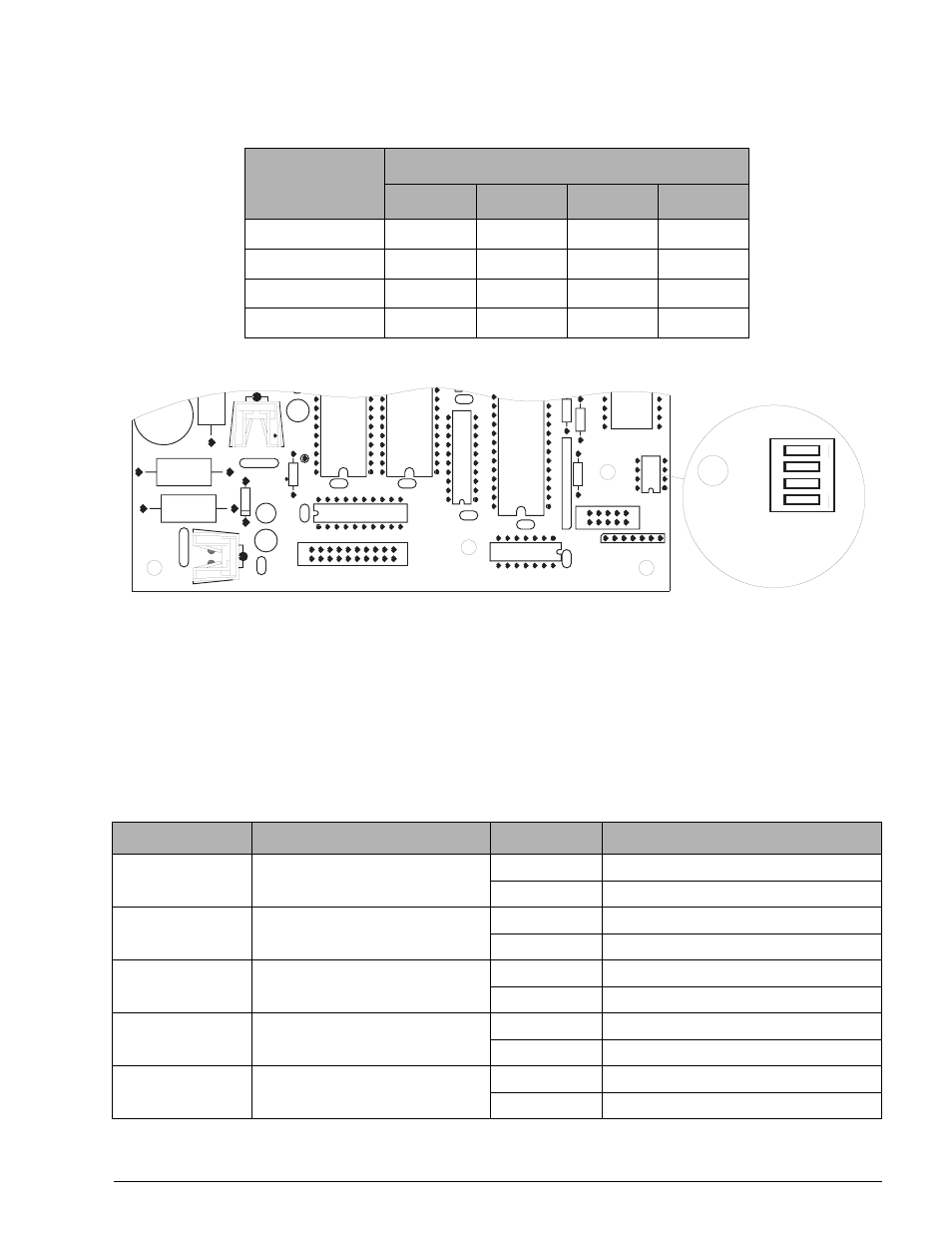 4 main set-up mode menu selections, Front of dlr3110, Enter the main setup mode by closing switch | Press, Key to accept selections, Key to reject, Figure 5-2. rocker switch s1 location, Table 5-1. mode selection switch modes, Table 5-2. main set-up mode selection parameters | Condec DLR3110 User Manual | Page 17 / 74