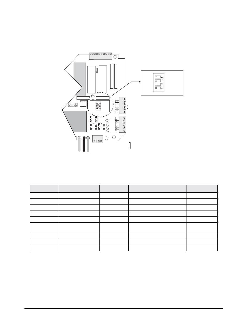 1 serial port #1 wiring: cpu kgr8924–1, Tb4 tb2, Figure 2-13. serial port #1 switch location | Rice Lake Condec UMC600 User Manual | Page 13 / 73