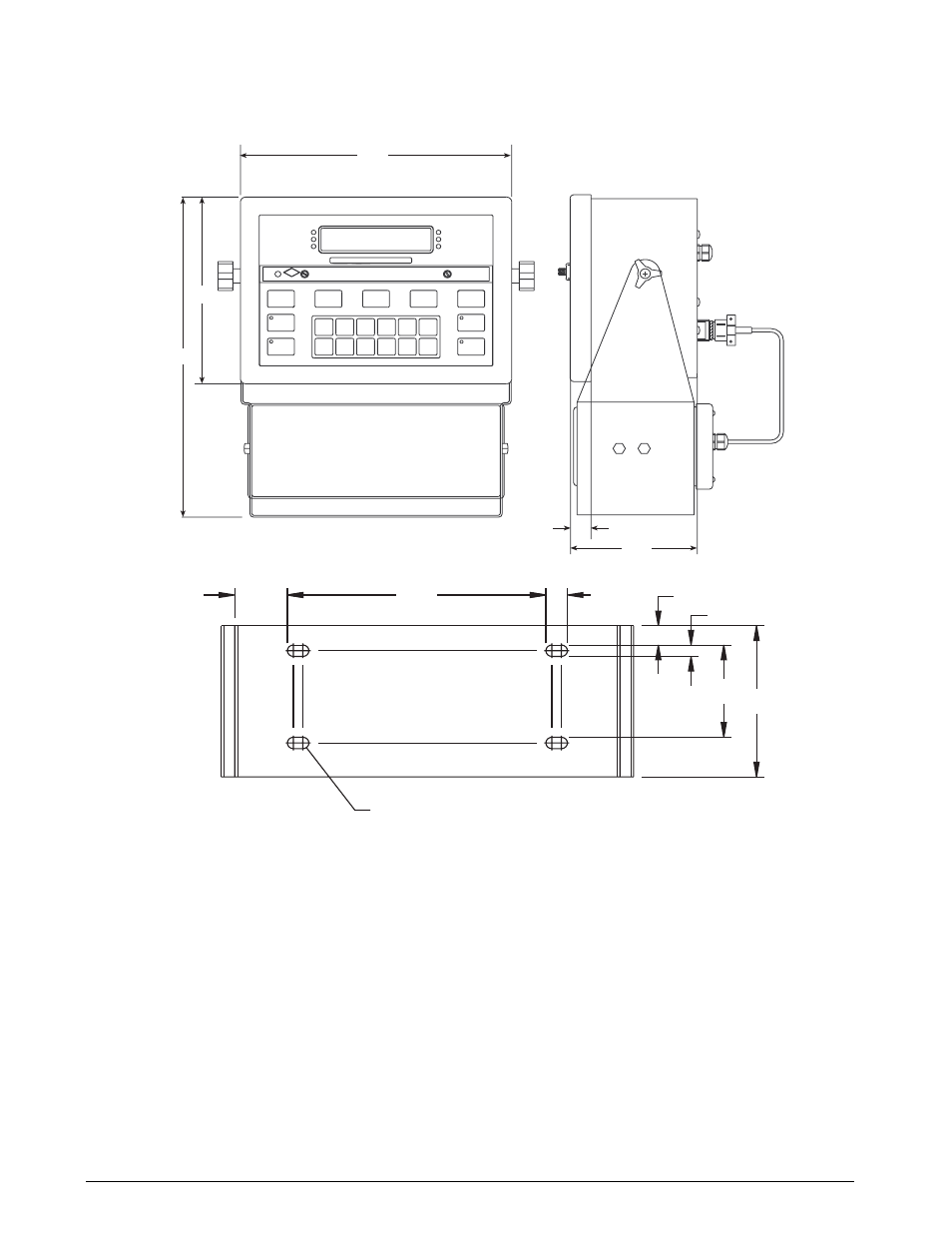 Figure 6-2. battery-powered unit dimensions | Rice Lake Condec UMC600IS User Manual | Page 45 / 46